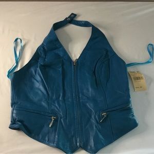 Woman top blue Wilson’s  Leather size large